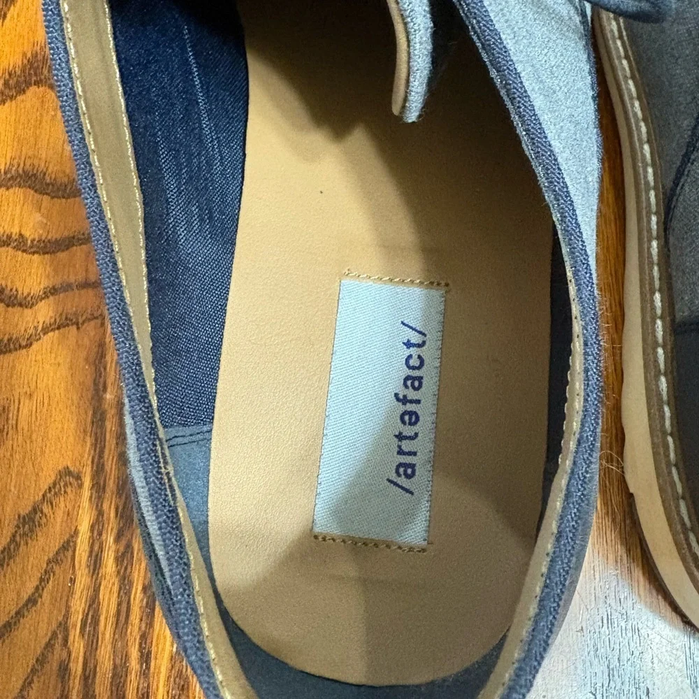 ARTEFACT SIZE 12 LIKE NEW MENS BLUE LACE UP SHOE